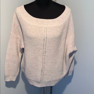 NY&CO off shoulder shimmer sweater